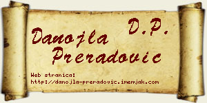 Danojla Preradović vizit kartica
